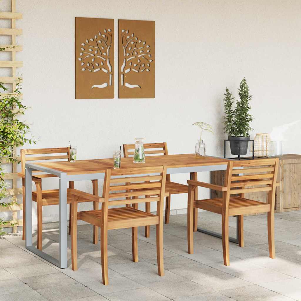 Mesa de Jantar para Jardim Cinzeto 180 x 90 x 75 cm