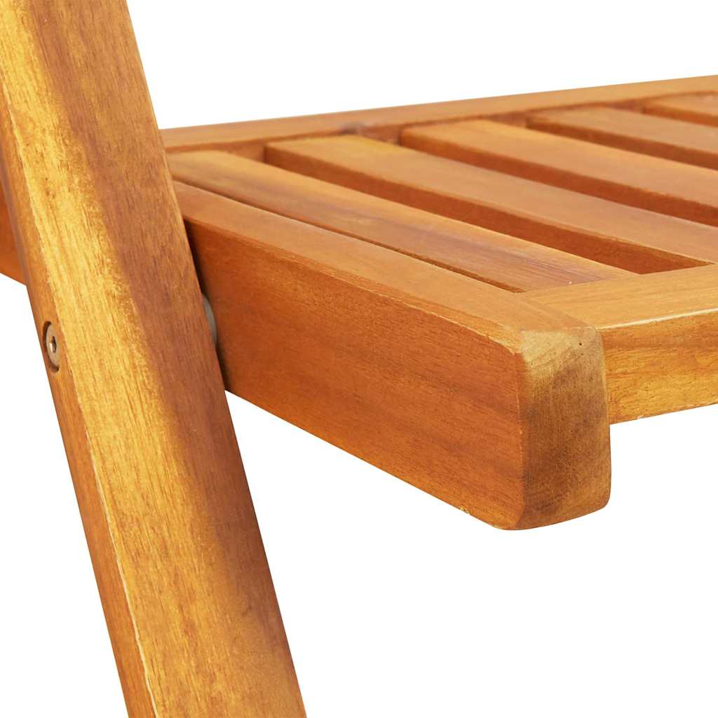 Mesa de Jardim Dobrar 5 pcs Castanho 110 x 60 x 72 cm