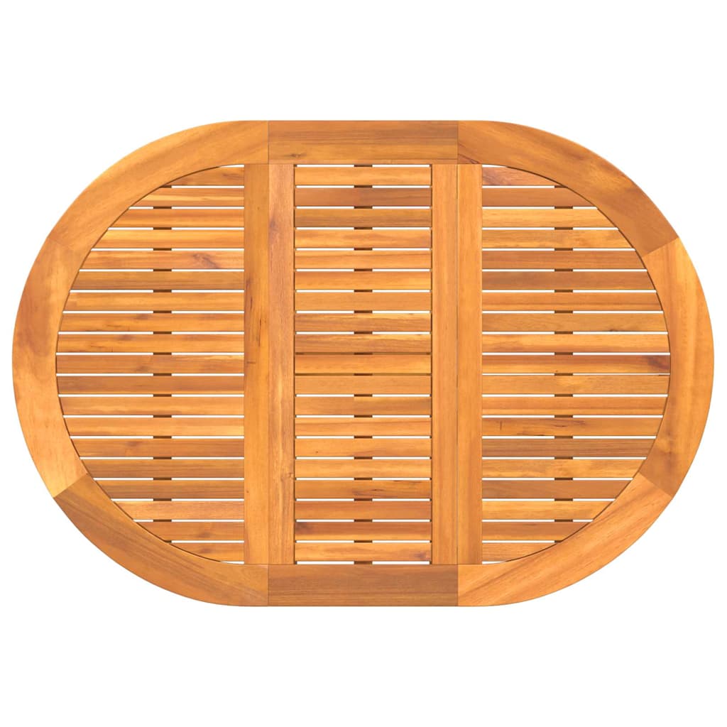 Mesa de Jardim Dobrar 5 pcs Castanho 110 x 60 x 72 cm