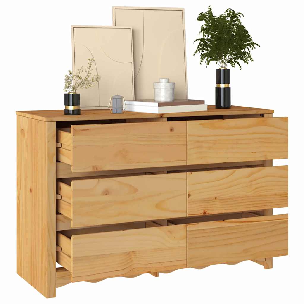Baú de Gavetas com gaveta Castanho 111 x 43 x 73,5 cm