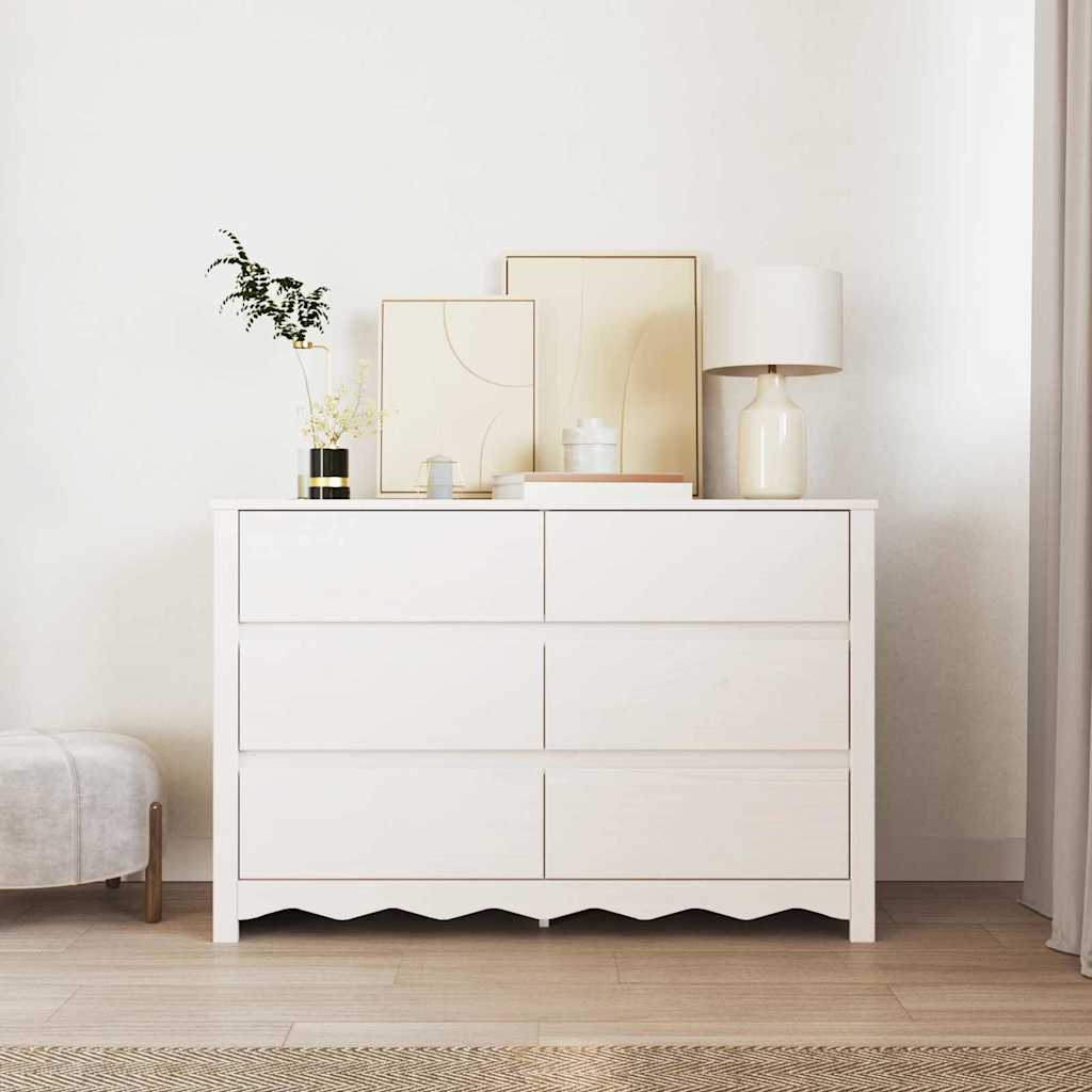 Baú de Gavetas com gaveta Branco 111 x 43 x 73,5 cm