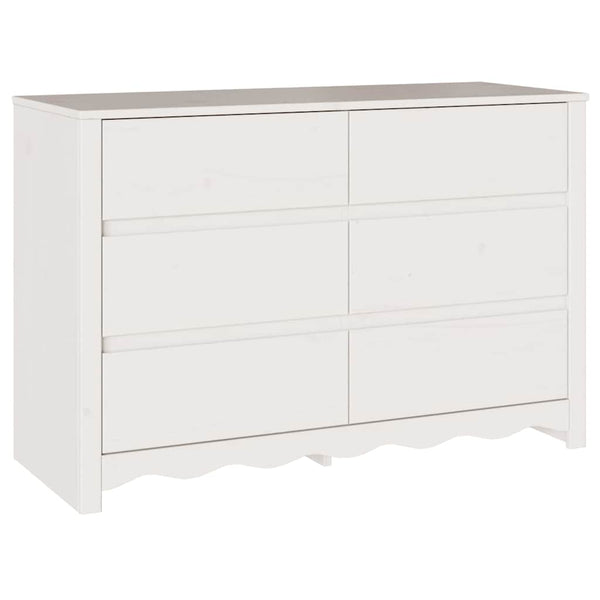 Baú de Gavetas com gaveta Branco 111 x 43 x 73,5 cm