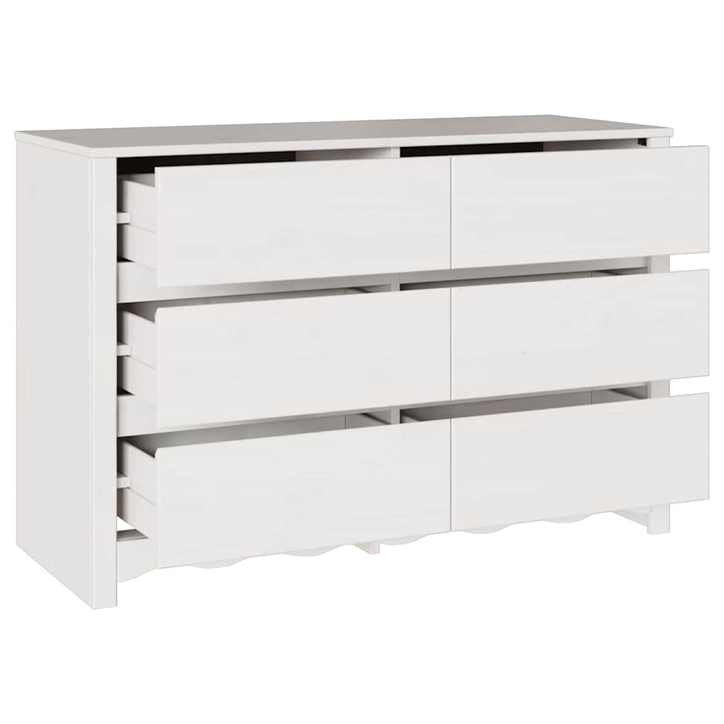Baú de Gavetas com gaveta Branco 111 x 43 x 73,5 cm