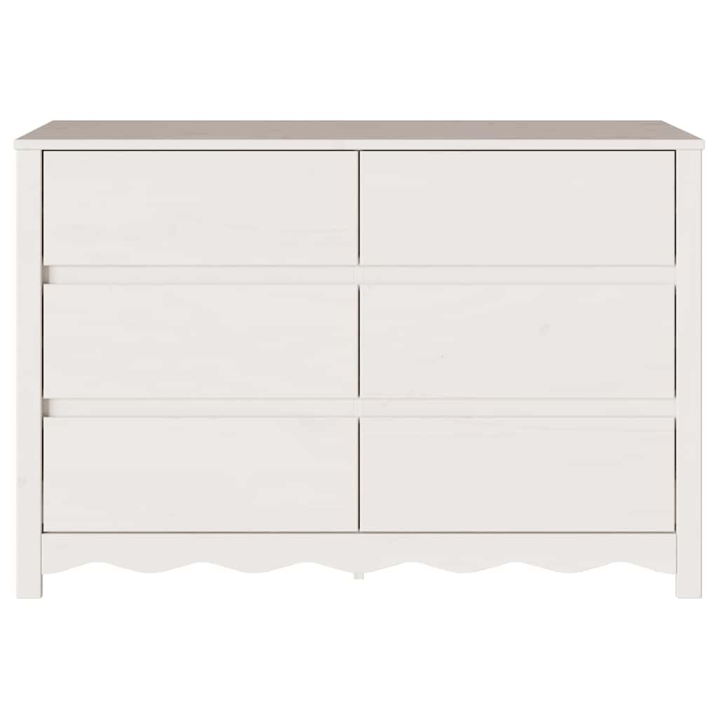 Baú de Gavetas com gaveta Branco 111 x 43 x 73,5 cm
