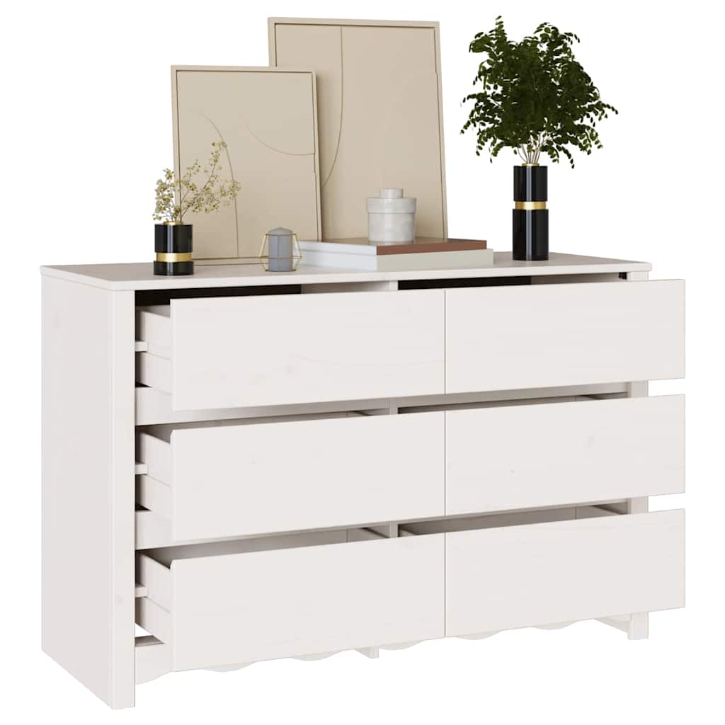 Baú de Gavetas com gaveta Branco 111 x 43 x 73,5 cm