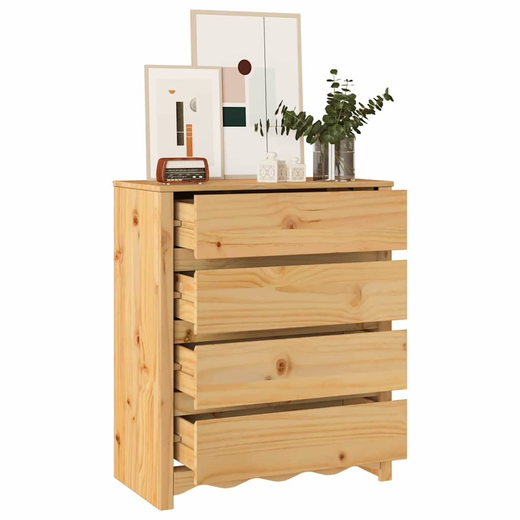 Baú de Gavetas com gaveta Castanho 76.5 x 40 x 91 cm