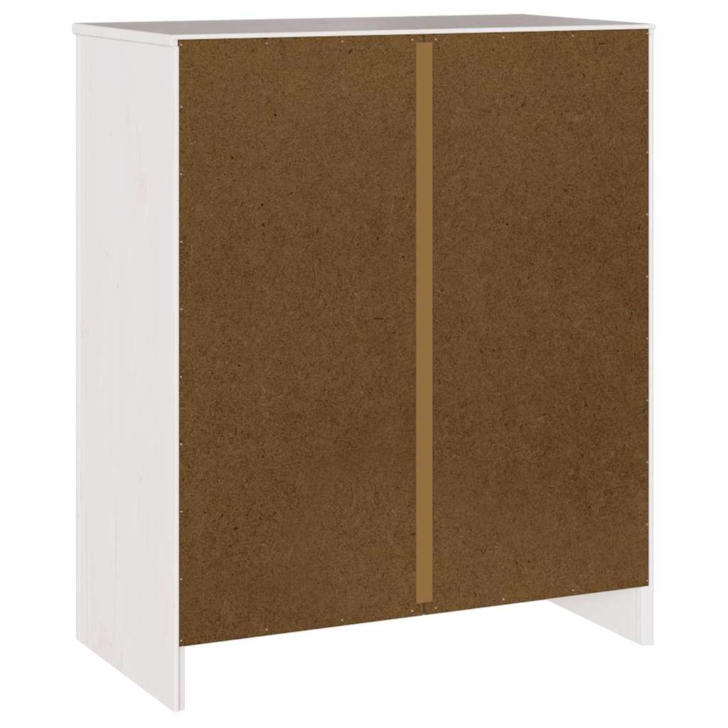 Baú de Gavetas Branco 76.5 x 40 x 91 cm Madeira de pinho maciça