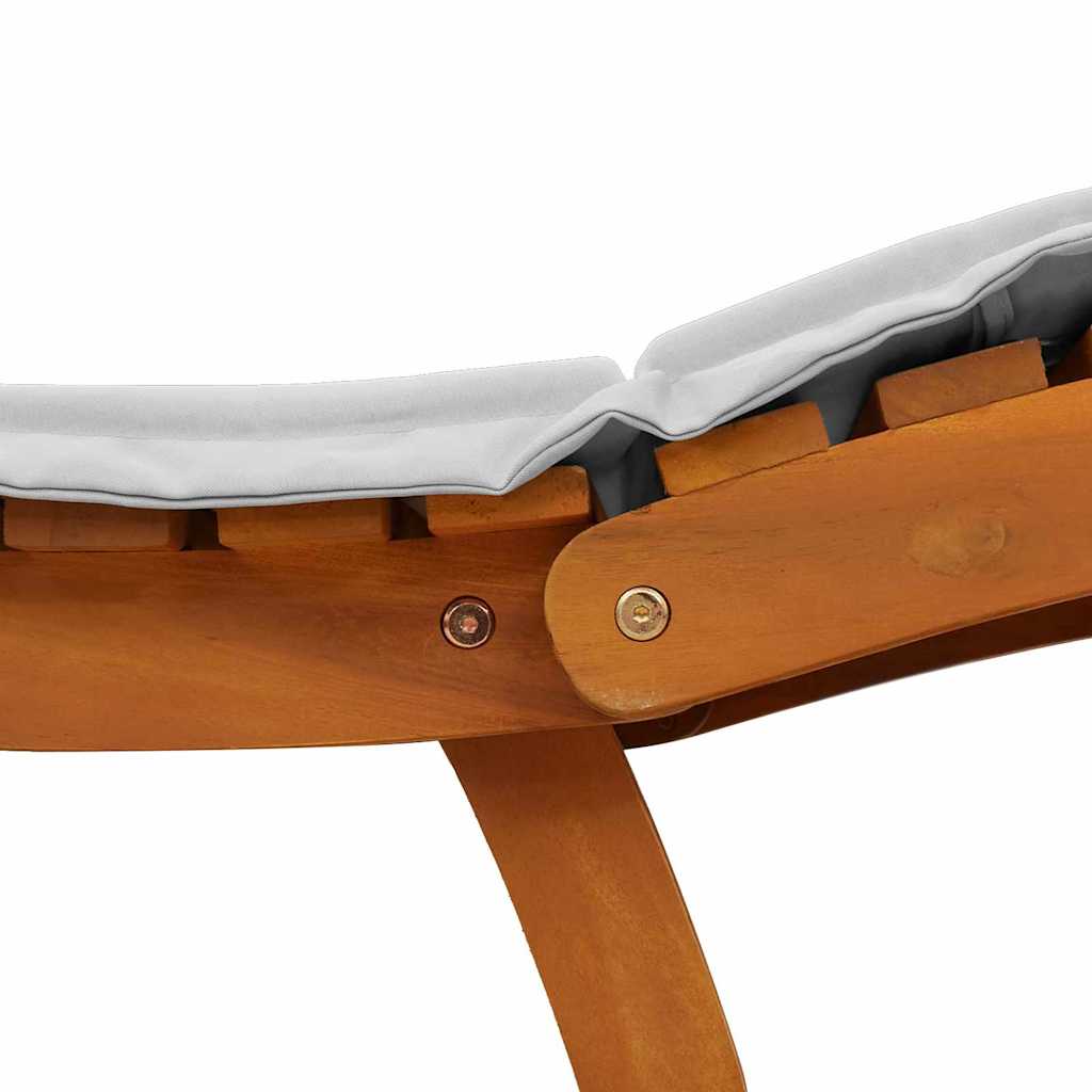 Espreguiçadeira 2-pessoa 2 pcs Cinzento-claro 184 x 55 x 64cm