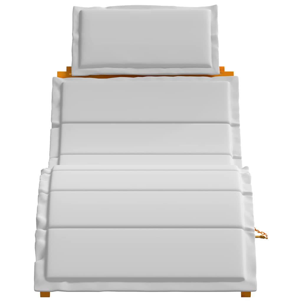 Espreguiçadeira 2-pessoa 2 pcs Cinzento-claro 184 x 55 x 64cm