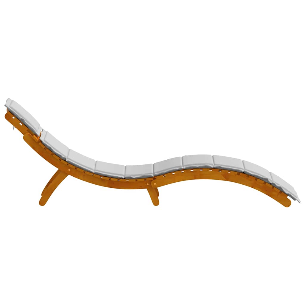 Espreguiçadeira 2-pessoa 2 pcs Cinzento-claro 184 x 55 x 64cm