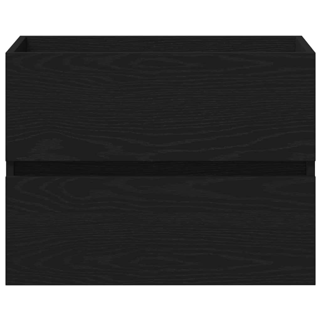 Armário de Pia Montado na parede Carvalho preto 60 x 39 x 62 cm