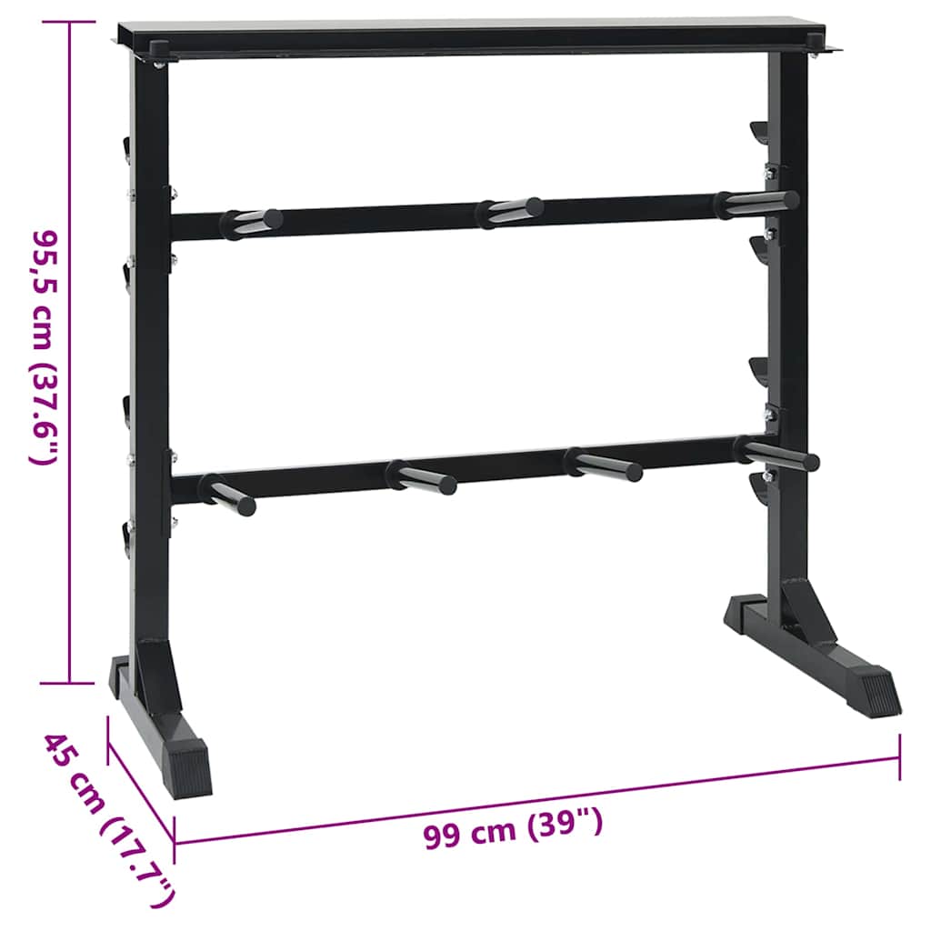 Suporte para Halteres Preto 99 x 45 x 95.5 cm