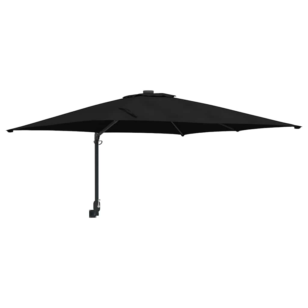 Guarda-sol de Jardim Preto 248,5 x 247,5 x 160 cm