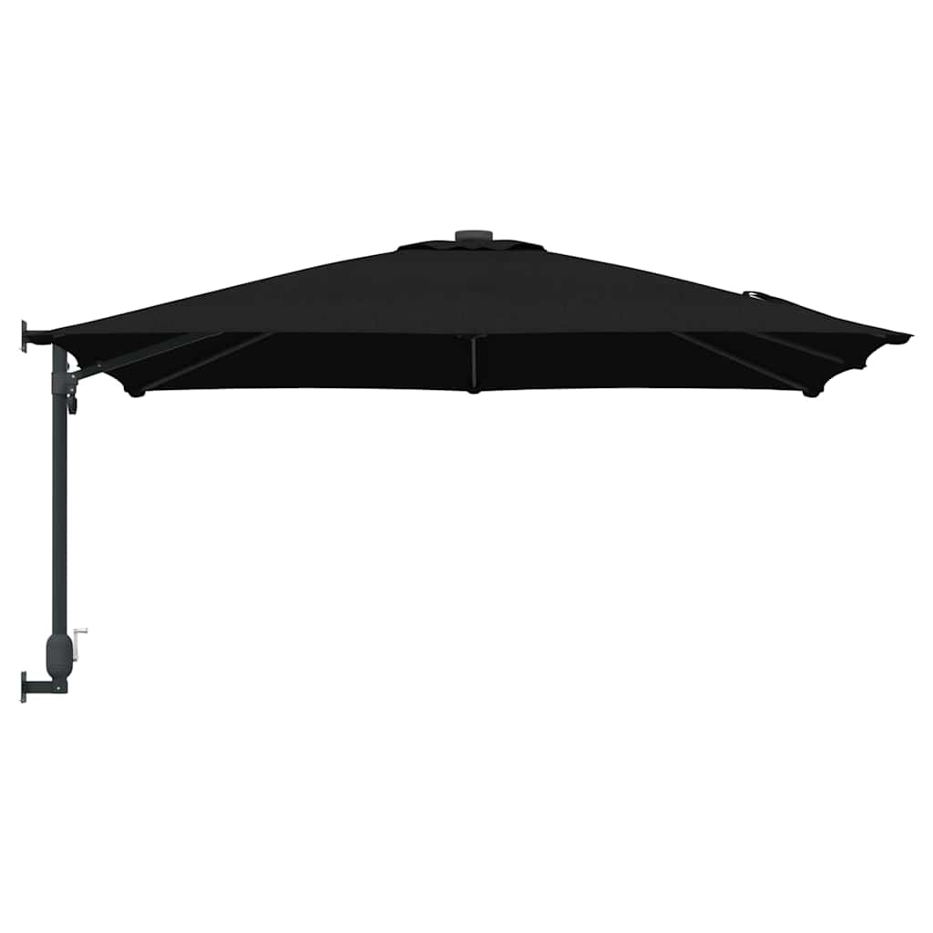 Guarda-sol de Jardim Preto 248,5 x 247,5 x 160 cm