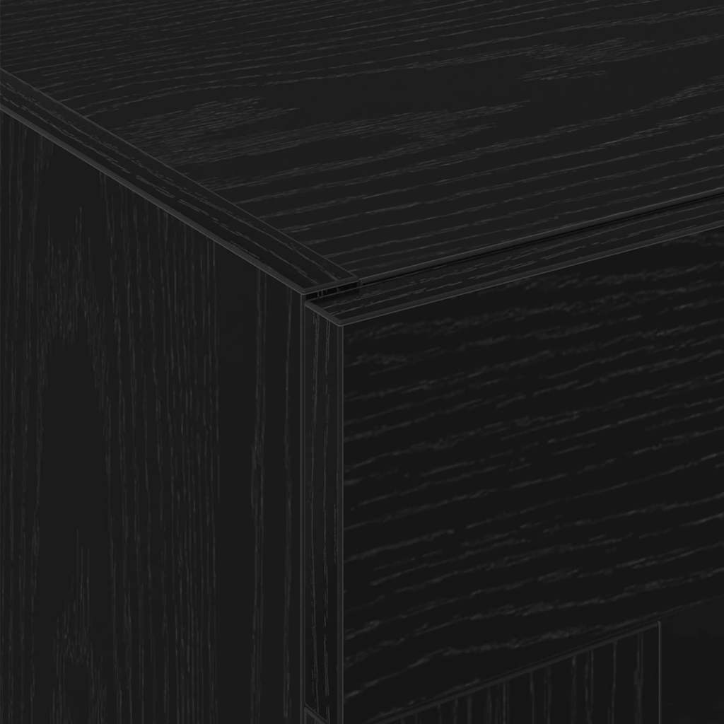 Armário de parede 2 pcs Carvalho preto 69.5 x 34 x 90 cm