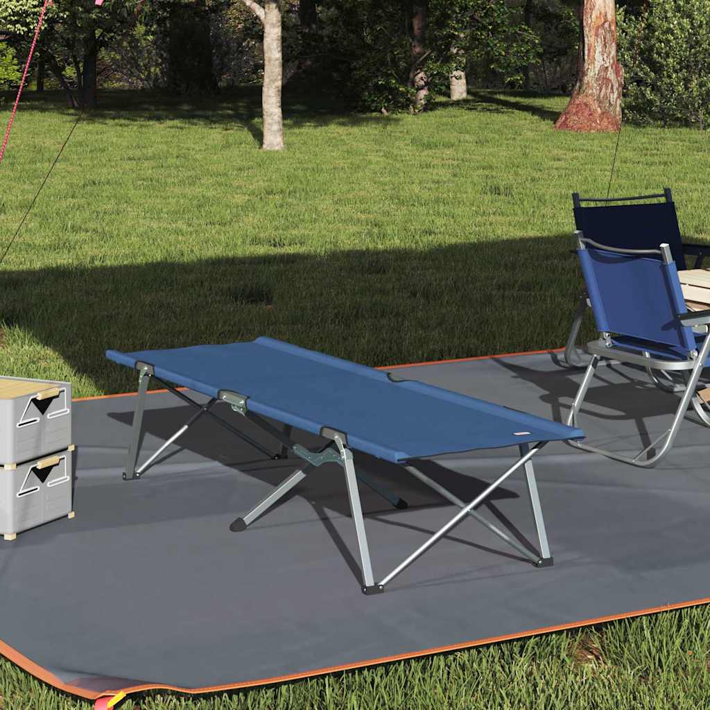 Cama de Camping Dobrável Azul 62 x 194 x 42 cm Tecido Oxford
