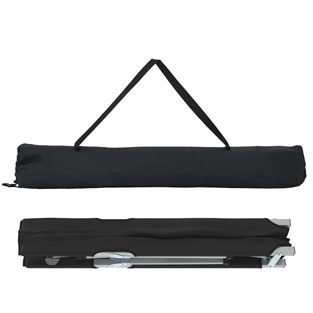 Cama de Camping Dobrável Preto 62 x 194 x 42 cm Tecido Oxford