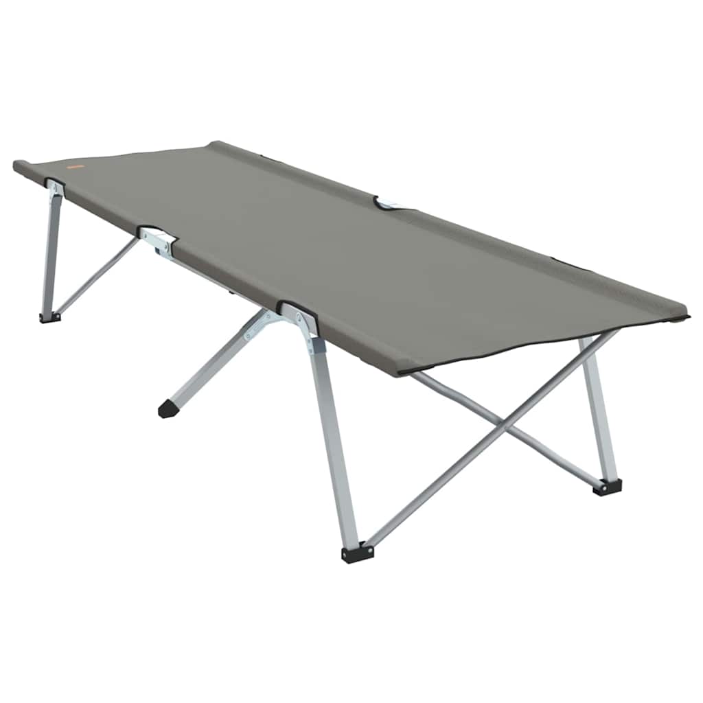 Cama de Camping Dobrável Manual 2 pcs Cinzeto 62 x 194 x 42 cm