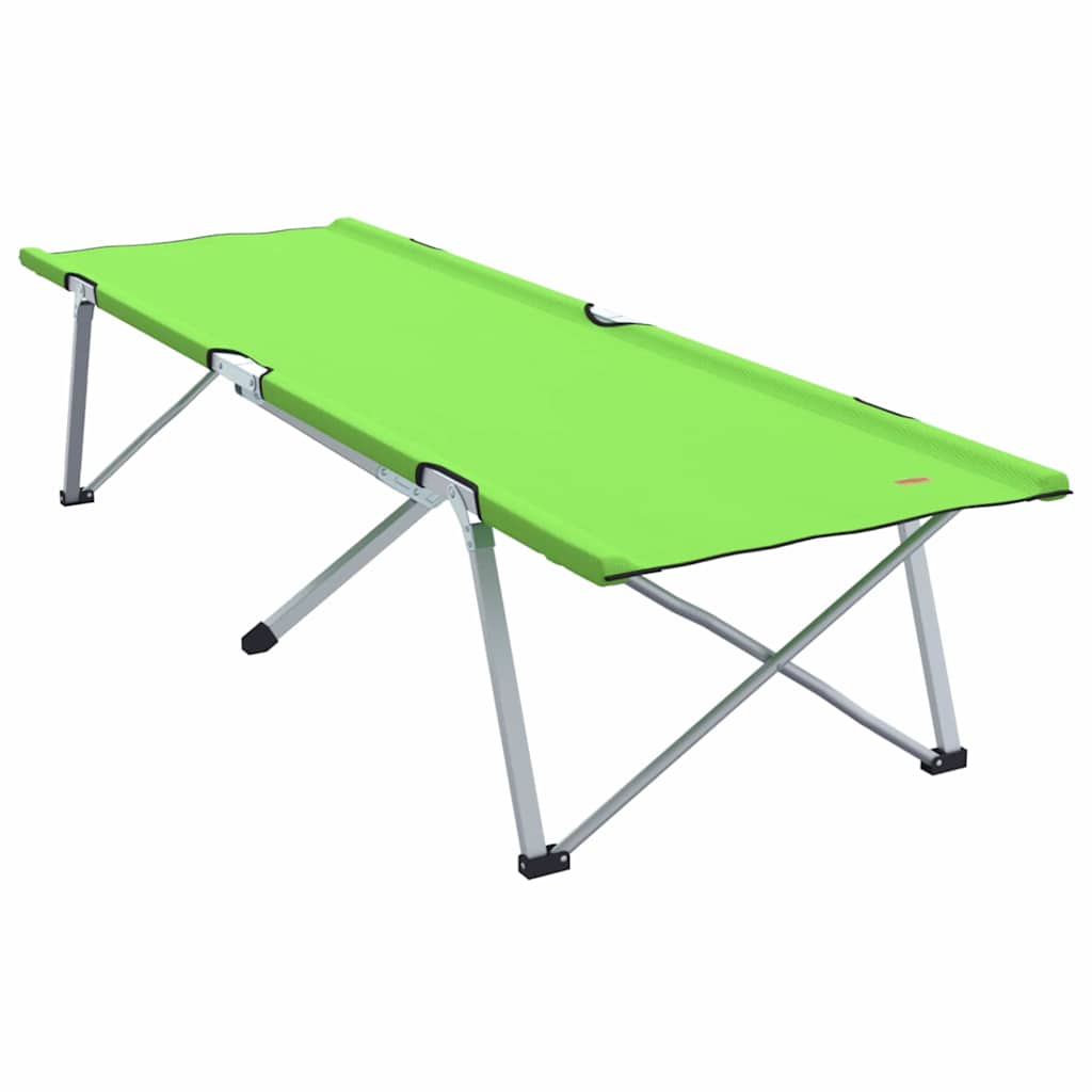 Cama de Camping Dobrável 2 pcs Verde-escuro 62 x 194 x 42 cm