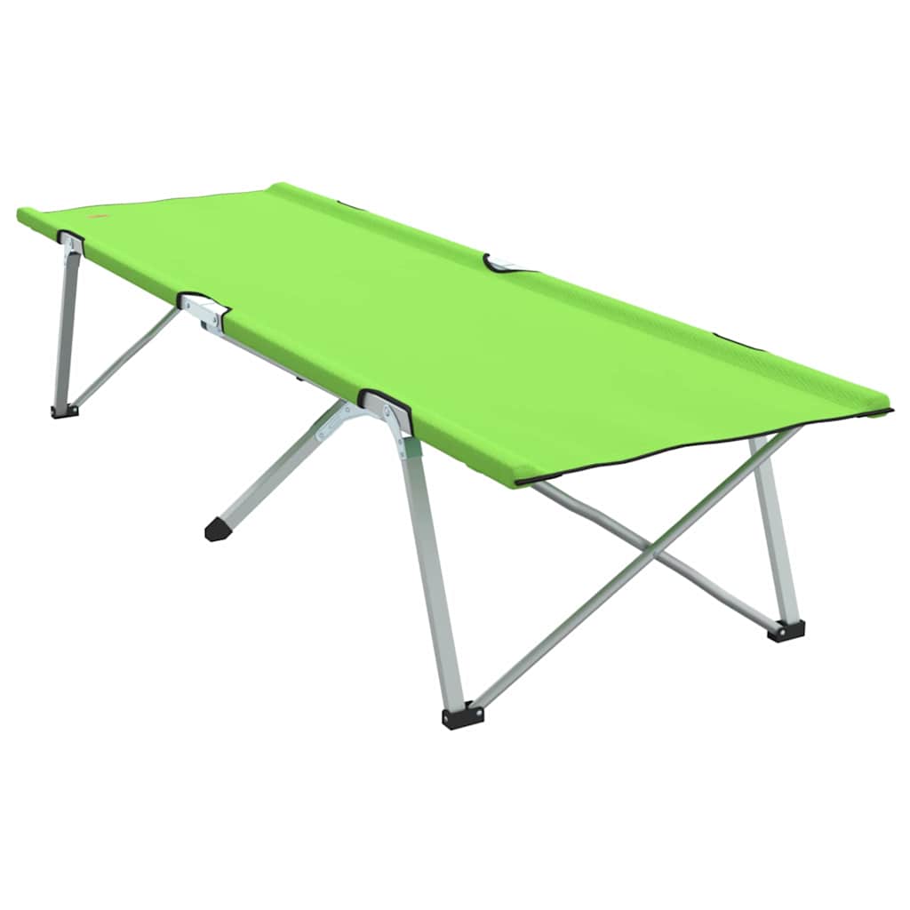 Cama de Camping Dobrável 2 pcs Verde-escuro 62 x 194 x 42 cm