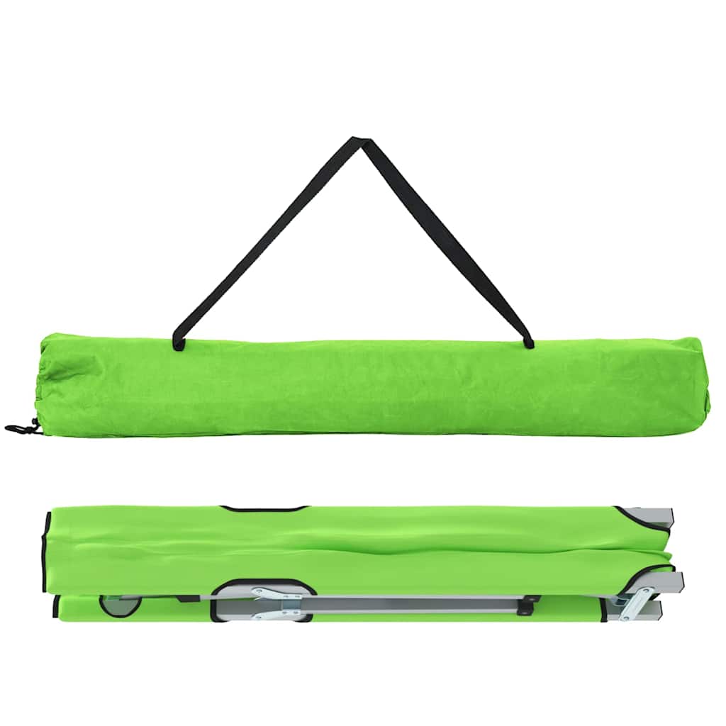 Cama de Camping Dobrável 2 pcs Verde-escuro 62 x 194 x 42 cm
