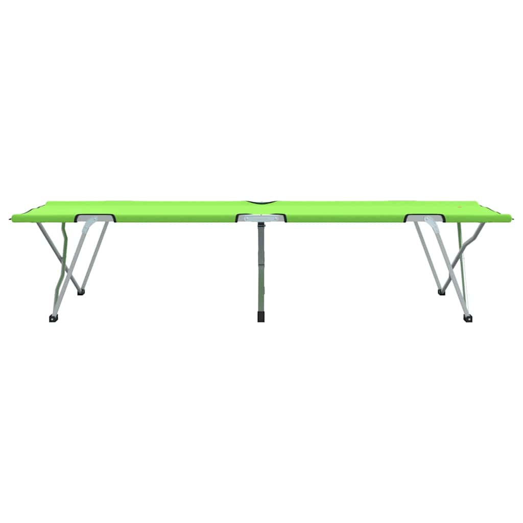 Cama de Camping Dobrável 2 pcs Verde-escuro 62 x 194 x 42 cm