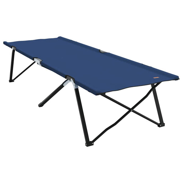 Cama de Camping Dobrável Azul 206 x 76 x 74 cm Tecido Oxford