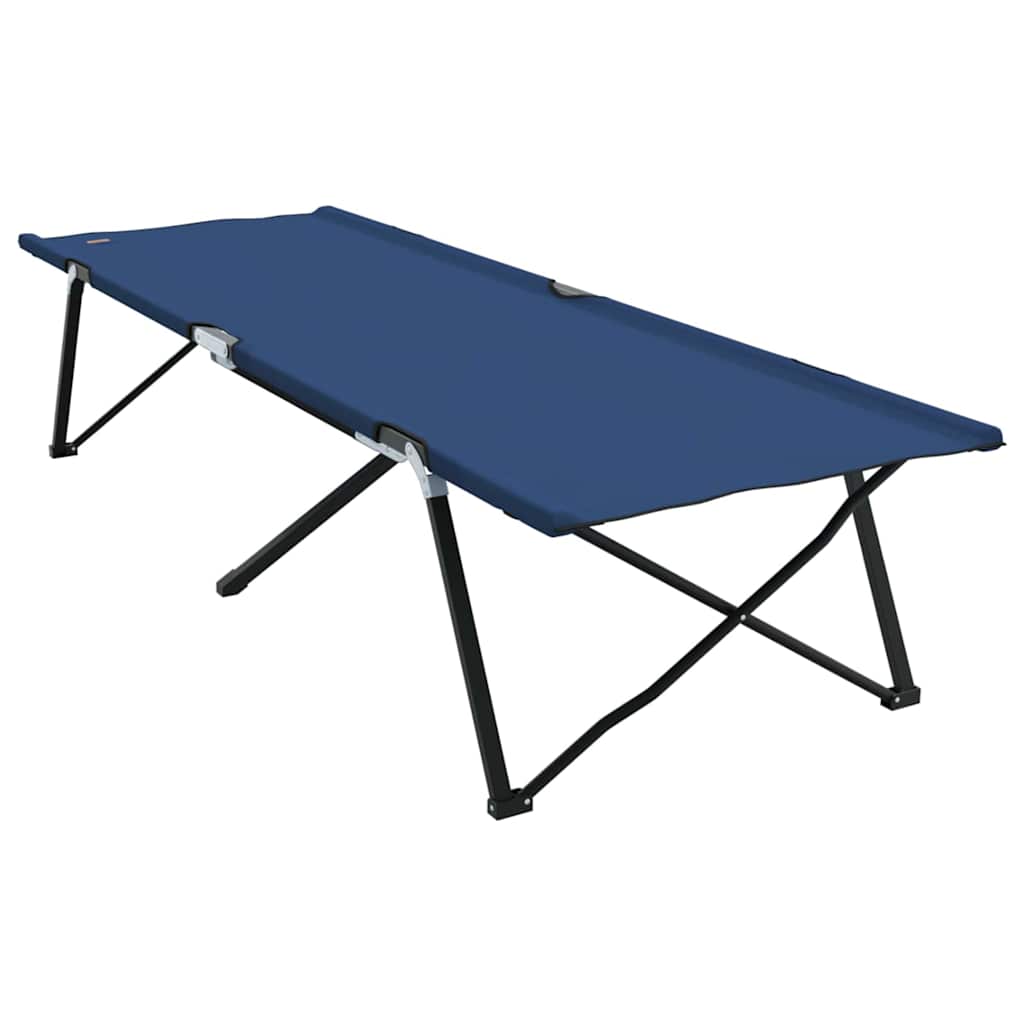 Cama de Camping Dobrável Azul 206 x 76 x 74 cm Tecido Oxford