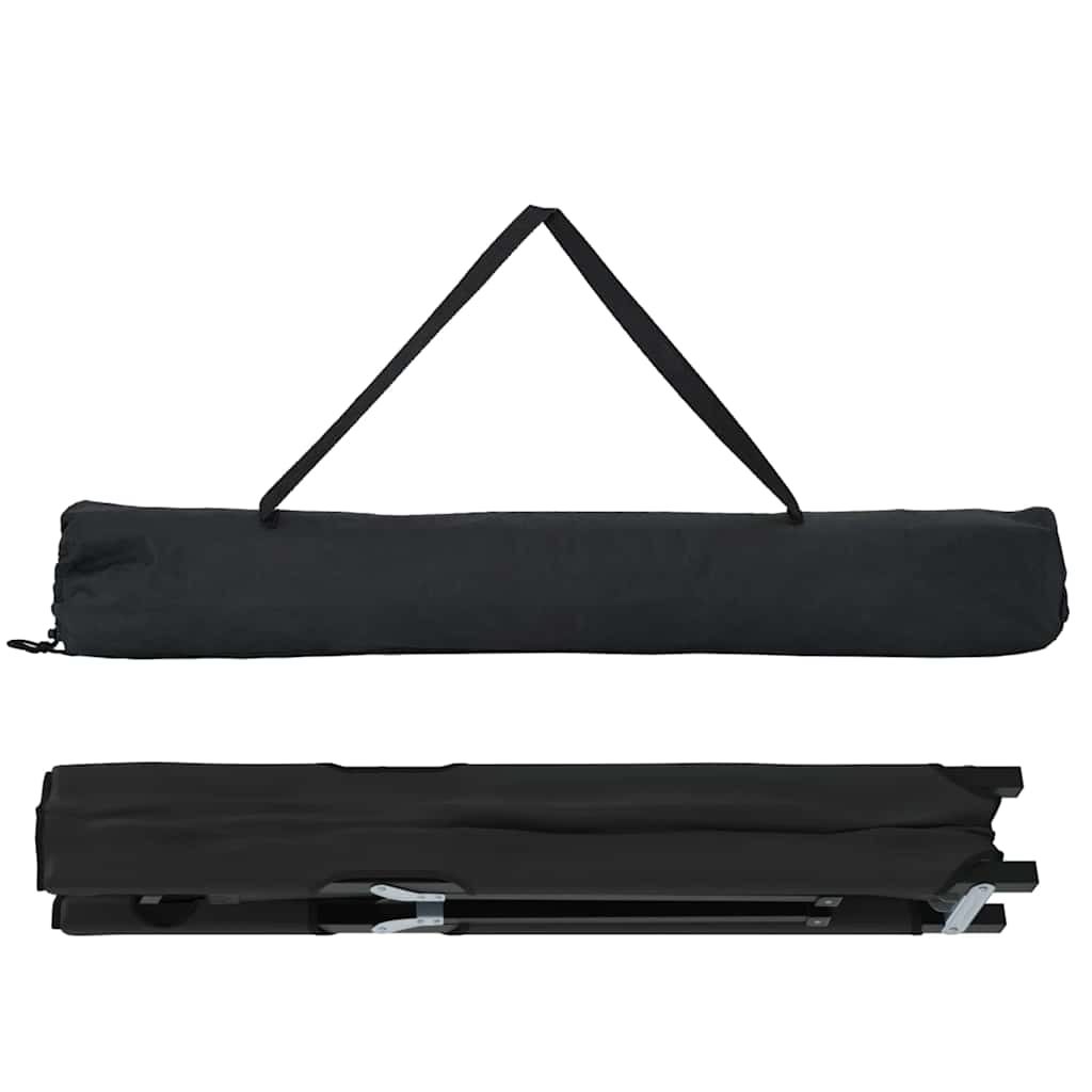 Cama de Camping Dobrável Preto 206 x 76 x 74 cm Tecido Oxford