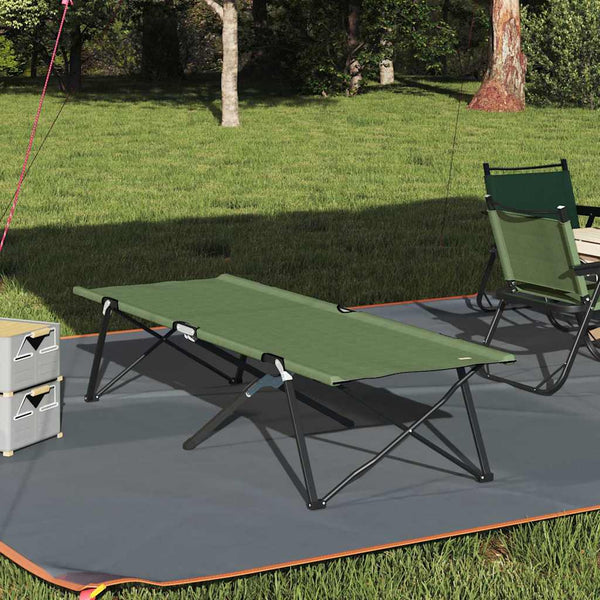 Cama de Camping Dobrável Dobrar Amy amarelo 206 x 76 x 74 cm