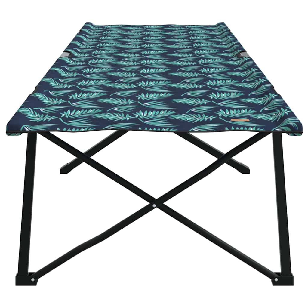 Cama de Camping Dobrável Padrão de folhas 206 x 76 x 74 cm