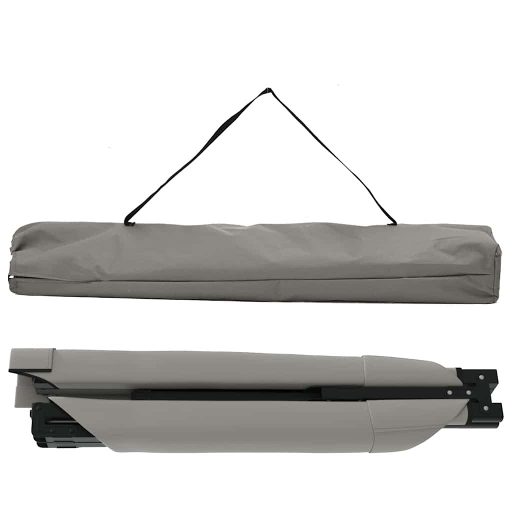 Cama de Camping Dobrável Manual Cinzeto Tecido Oxford
