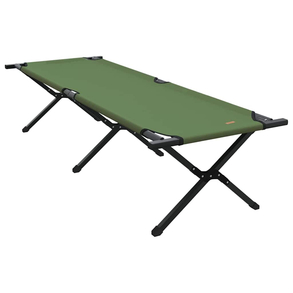 Cama de Camping Dobrável Manual Amy amarelo Tecido Oxford