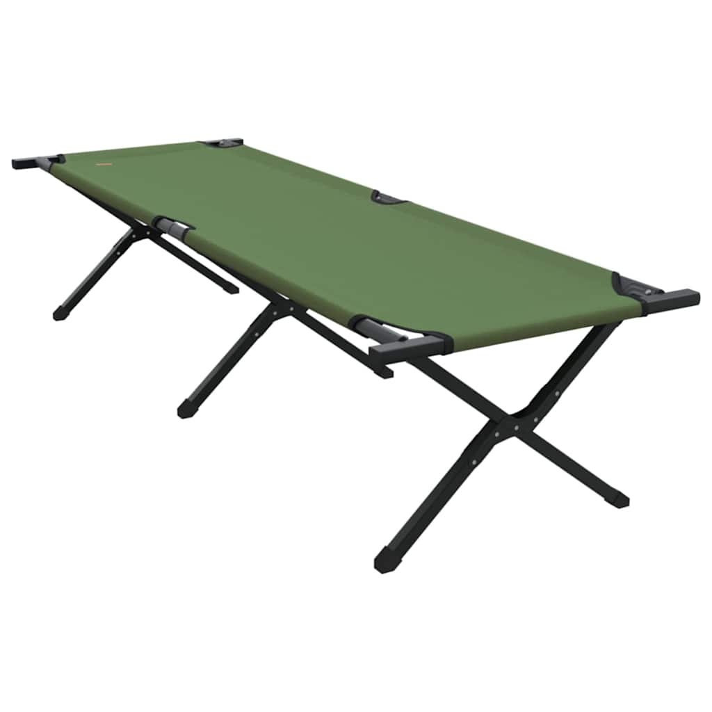 Cama de Camping Dobrável Manual Amy amarelo Tecido Oxford