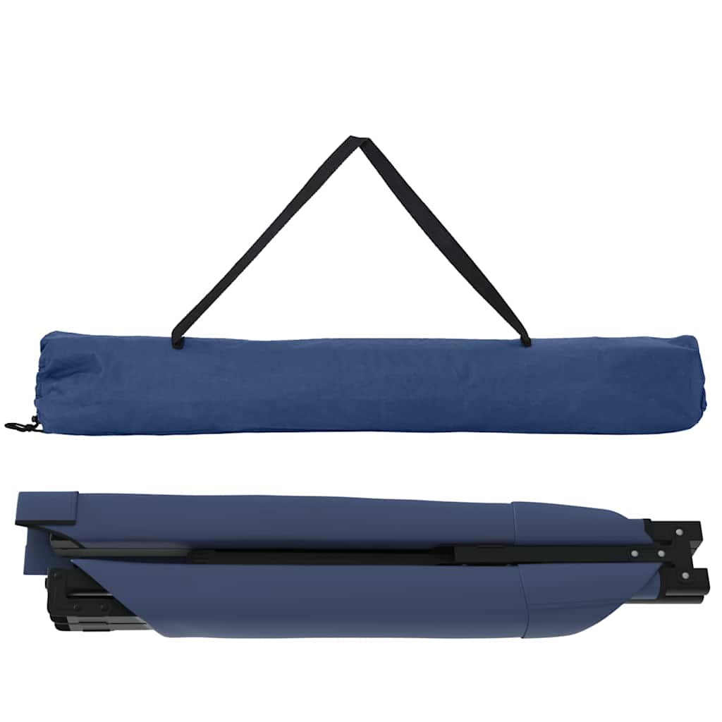 Cama de Camping Dobrável Manual Azul Tecido Oxford