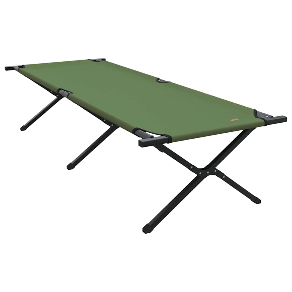 Cama de Camping Dobrável Manual Amy amarelo Tecido Oxford