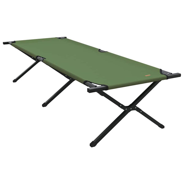 Cama de Camping Dobrável Manual Amy amarelo Tecido Oxford