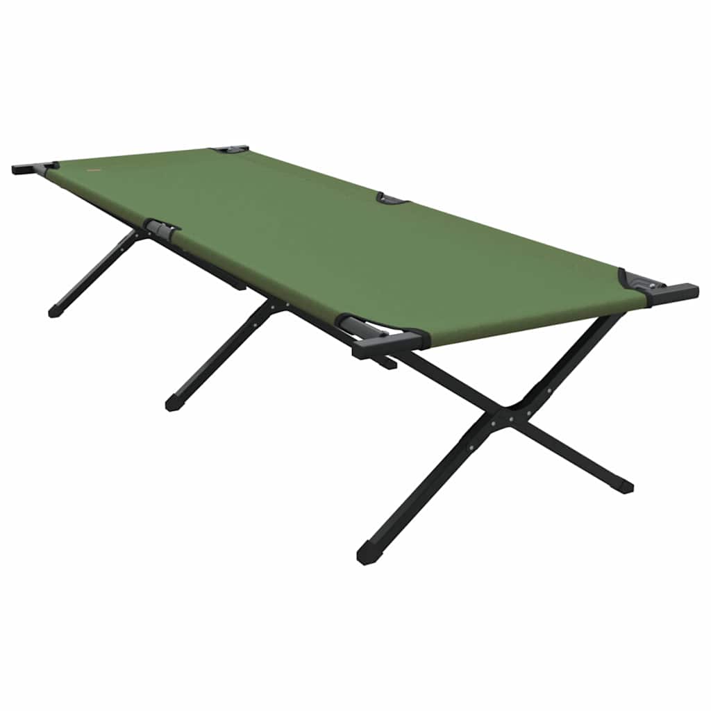 Cama de Camping Dobrável Manual Amy amarelo Tecido Oxford