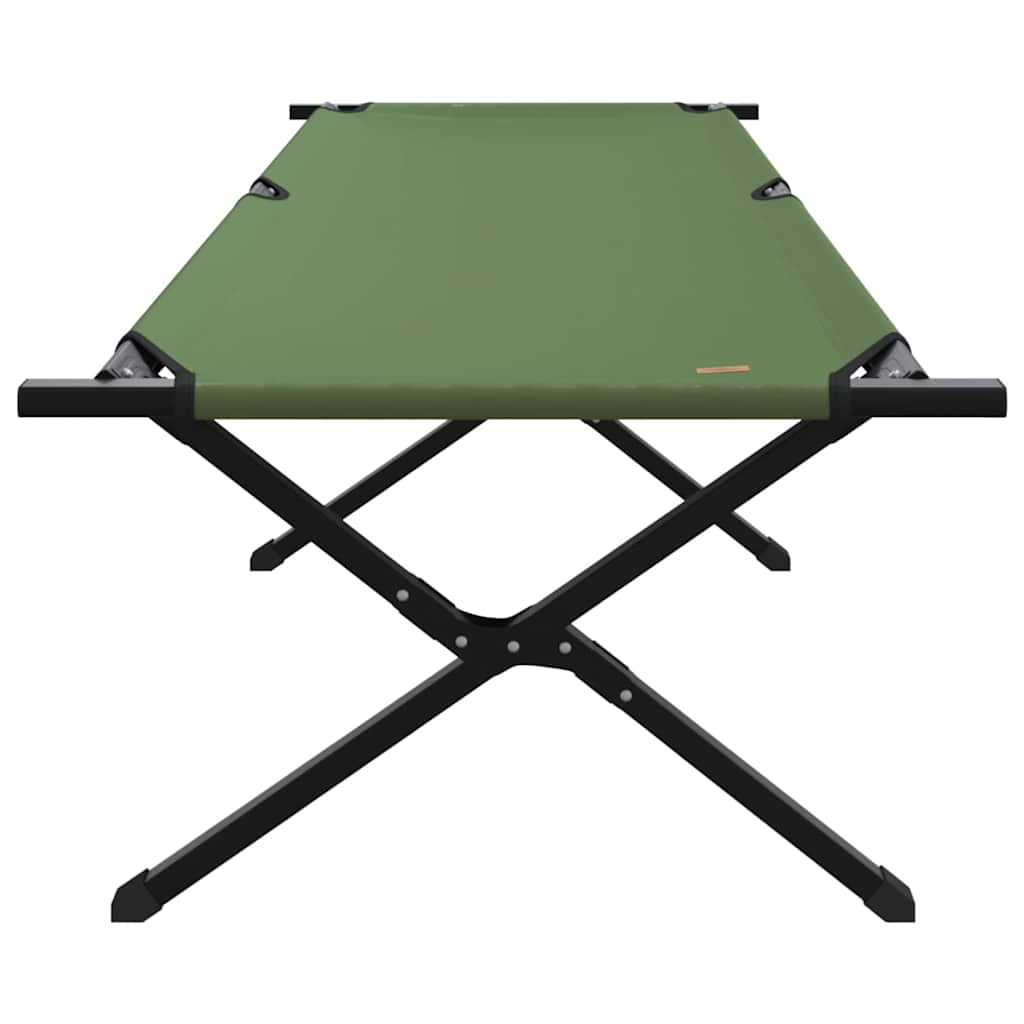 Cama de Camping Dobrável Manual Amy amarelo Tecido Oxford