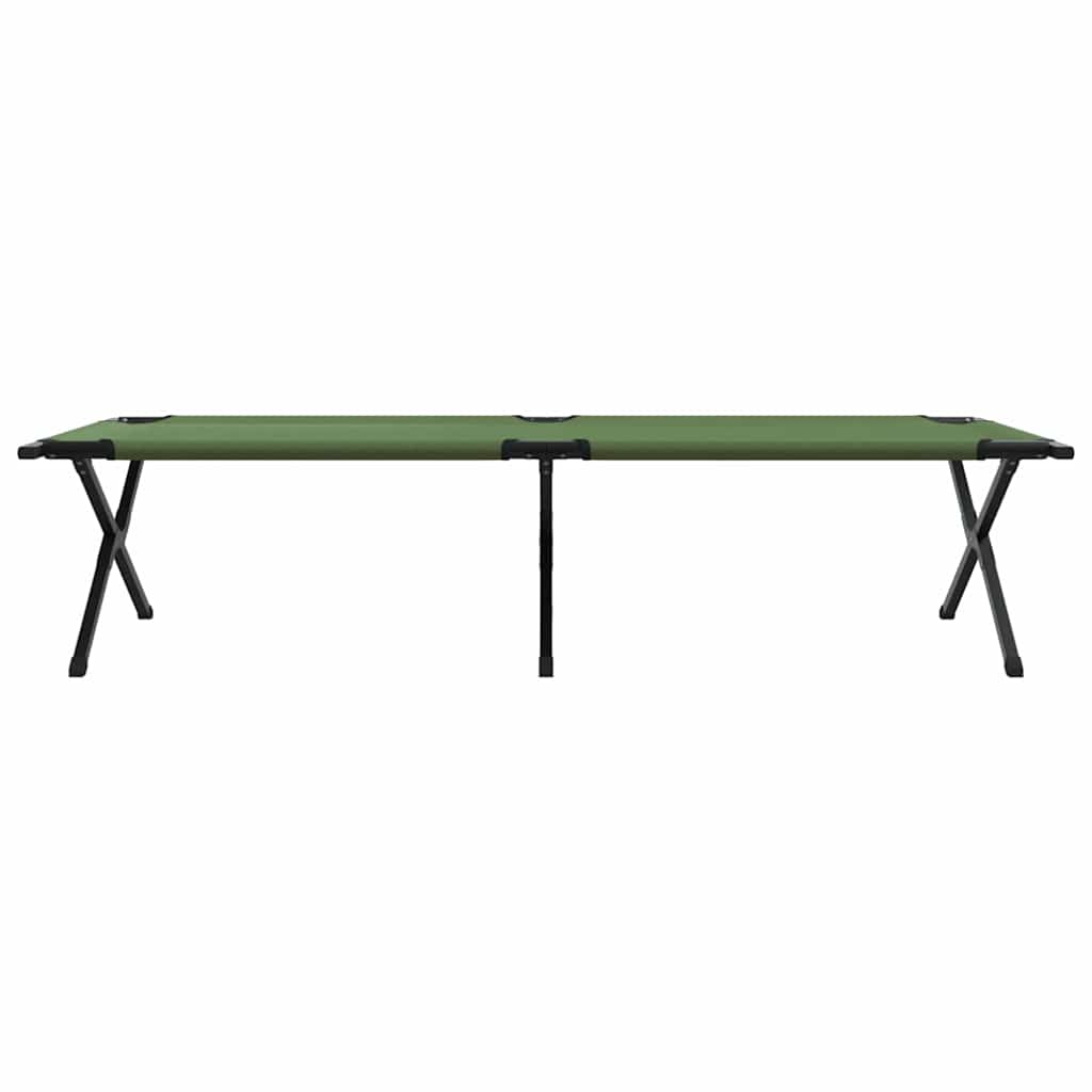 Cama de Camping Dobrável Manual Amy amarelo Tecido Oxford