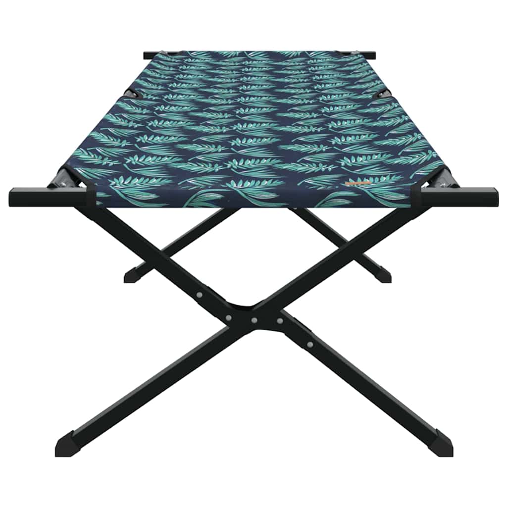 Cama de Camping Dobrável 2 pcs Padrão de folhas Tecido Oxford