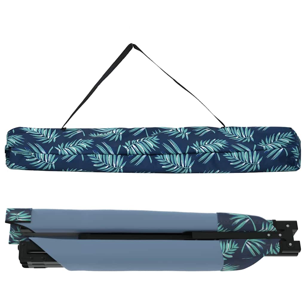Cama de Camping Dobrável 2 pcs Padrão de folhas Tecido Oxford