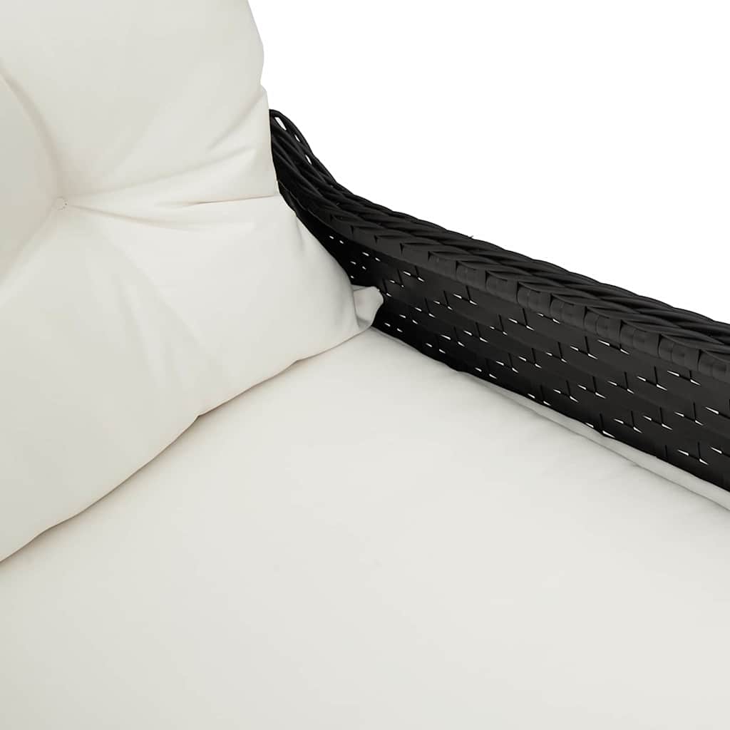 Poltrona reclinável Preto 56 x 66 x 95cm vime PE