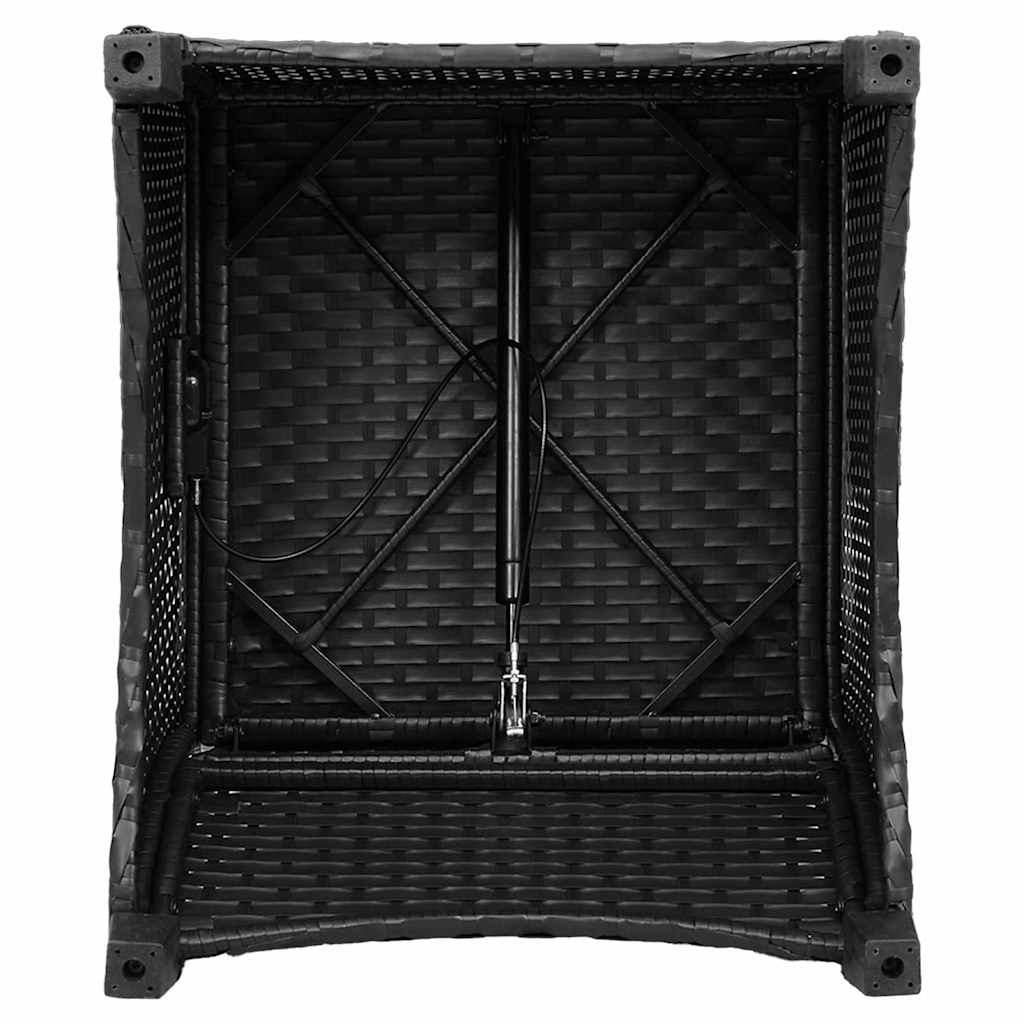 Poltrona reclinável Preto 56 x 66 x 95cm vime PE