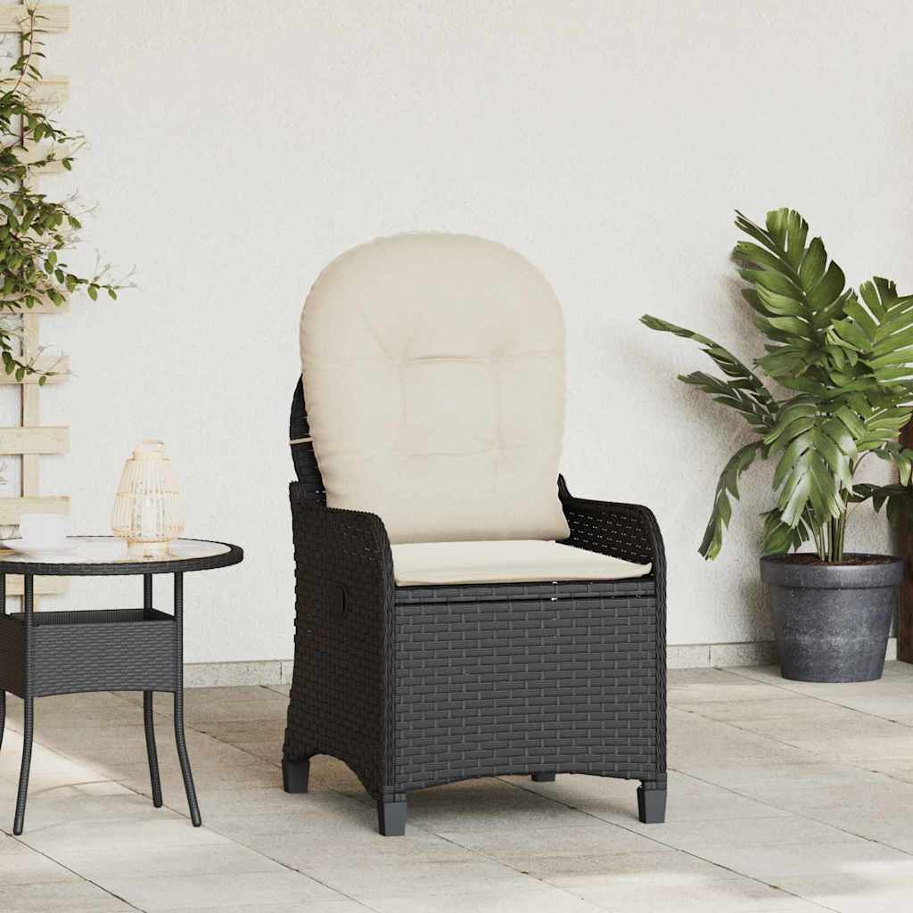 Poltrona reclinável Preto 56 x 66 x 95cm vime PE