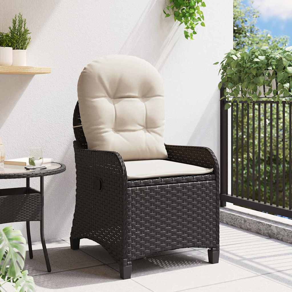Poltrona reclinável Preto 56 x 66 x 95cm vime PE