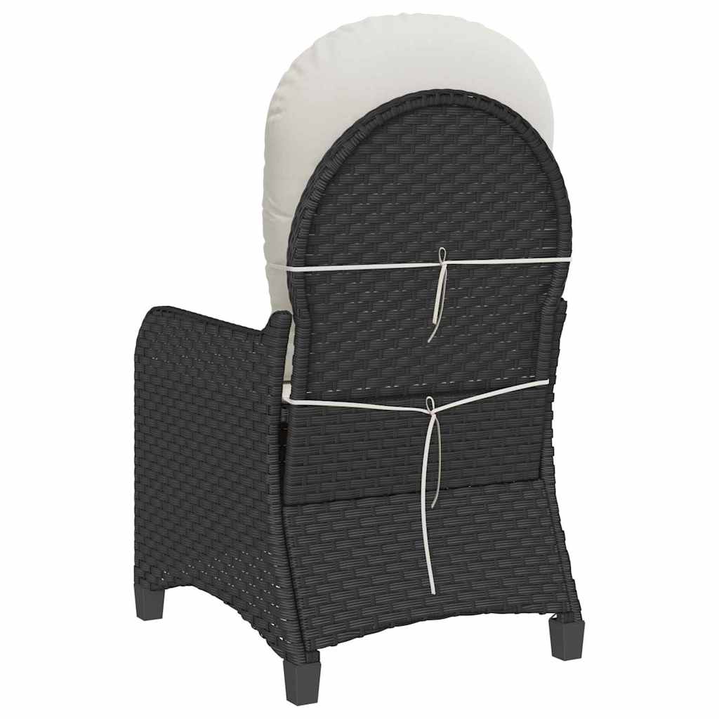 Poltrona reclinável Preto 56 x 66 x 95cm vime PE