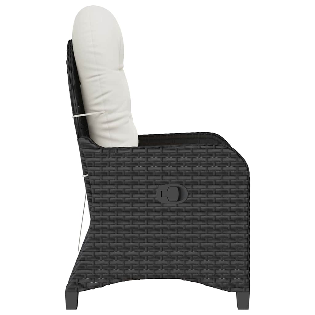 Poltrona reclinável Preto 56 x 66 x 95cm vime PE