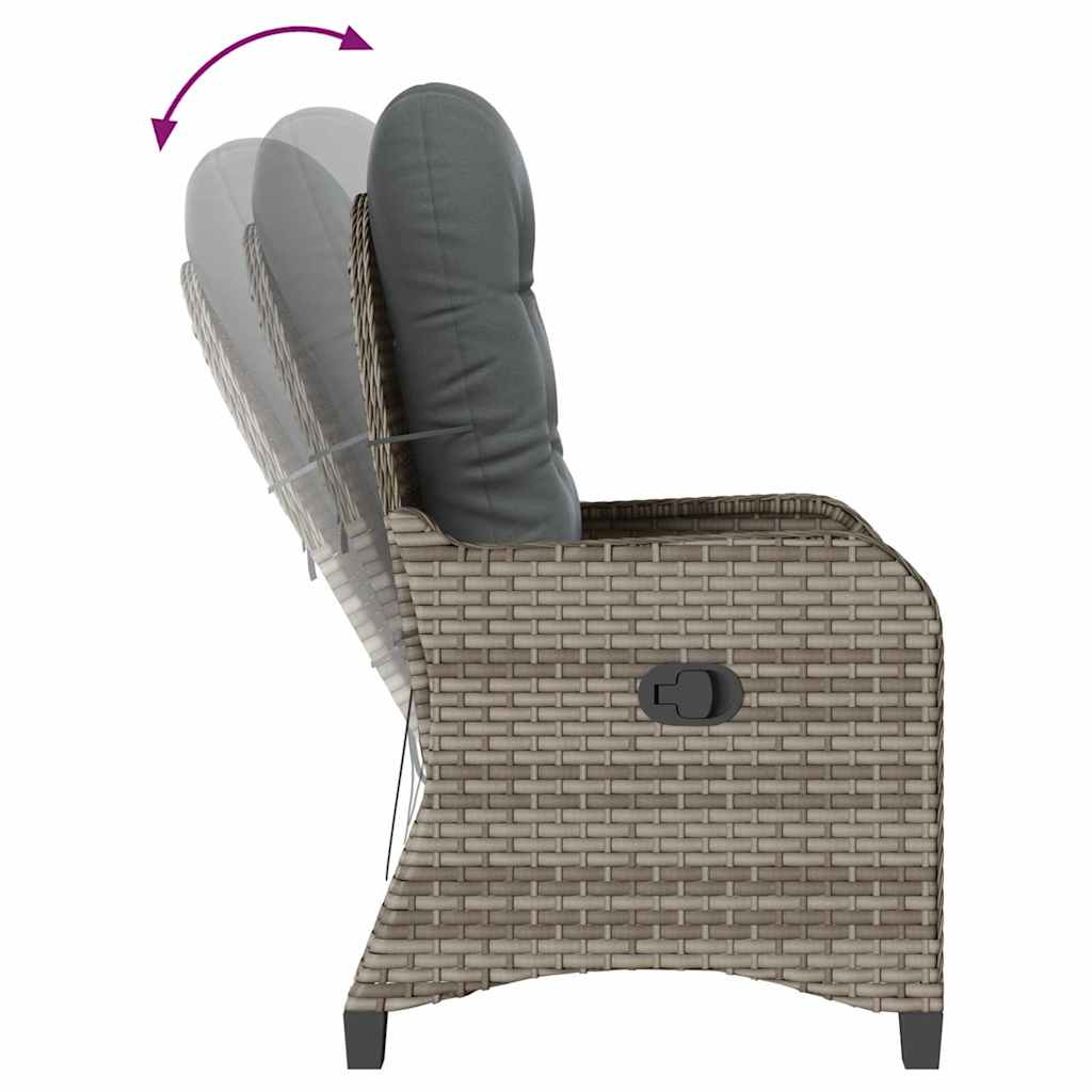 Poltrona reclinável Cinzeto 56 x 66 x 95cm vime PE