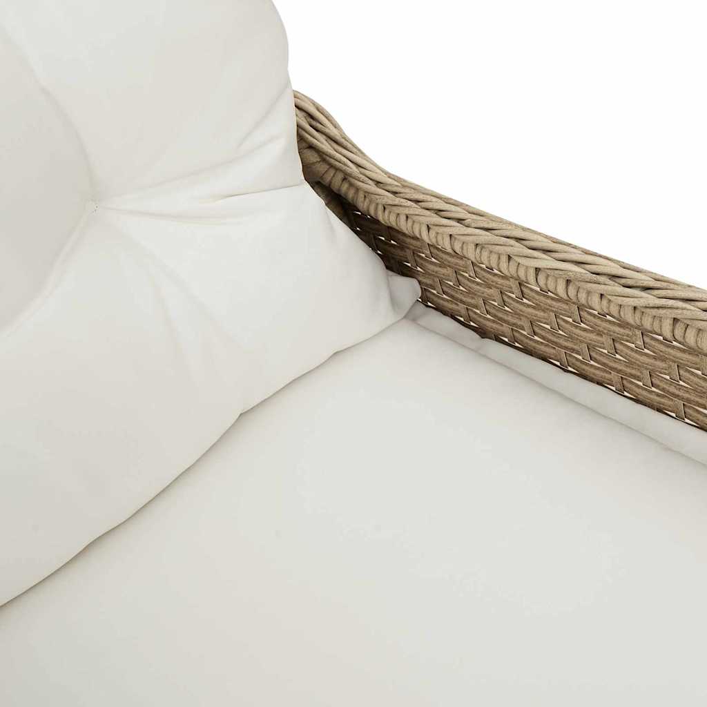 Poltrona reclinável Bege 56 x 66 x 95cm vime PE